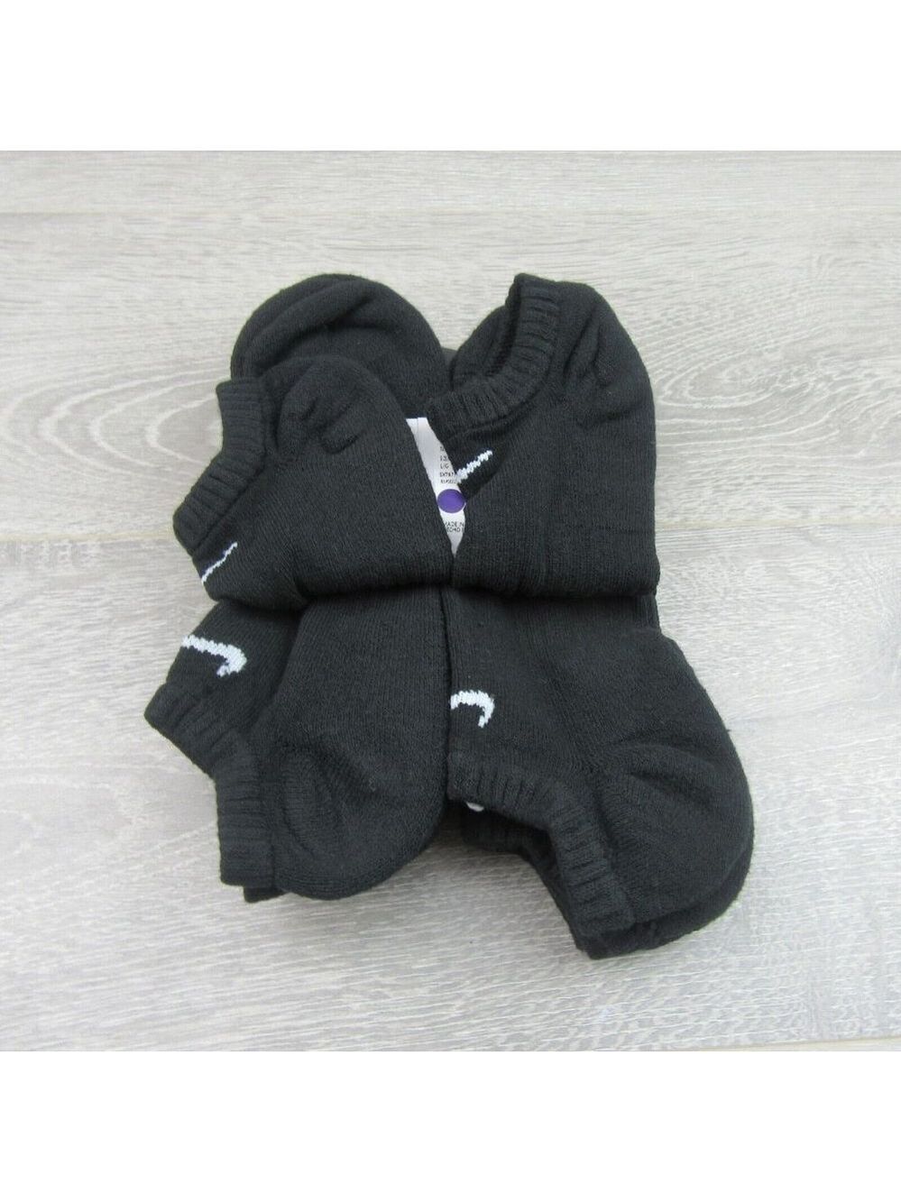 Nike Everyday Cushion No Show Socks 6 Pack Mens Size 8-12 Black NEW - Picture 6 of 8